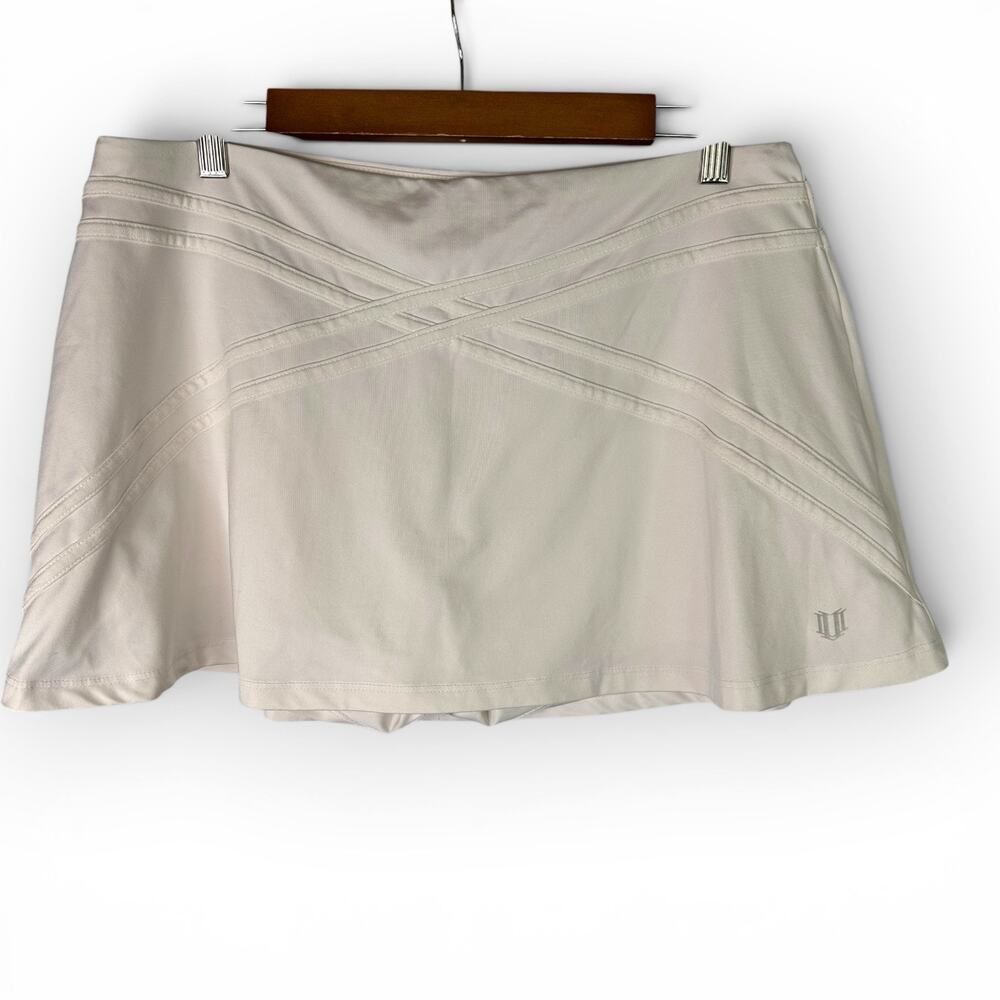 EleVen by Venus Williams Tennis Skort Womens L Athletic Golf Activewear White